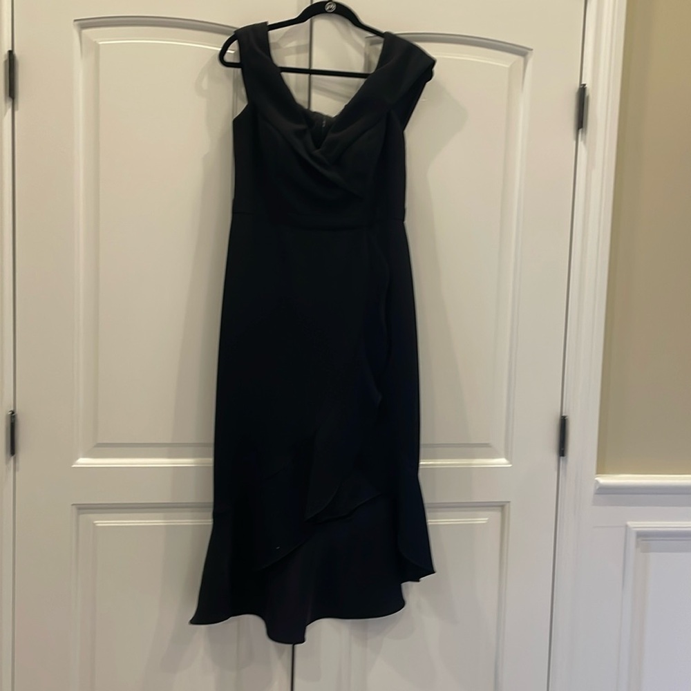 Black tie formal off the shoulder gown by xscape size 12 worn once